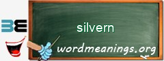 WordMeaning blackboard for silvern